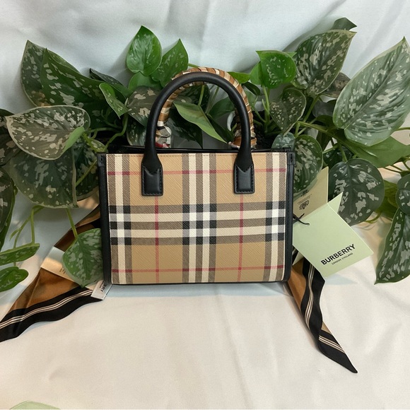 MINI BURBERRY CHECK VINTAGE BAG 💼 - Picture 4 of 15